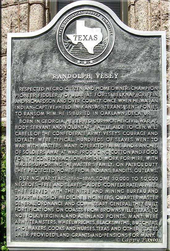 Vesey Historic Plaque