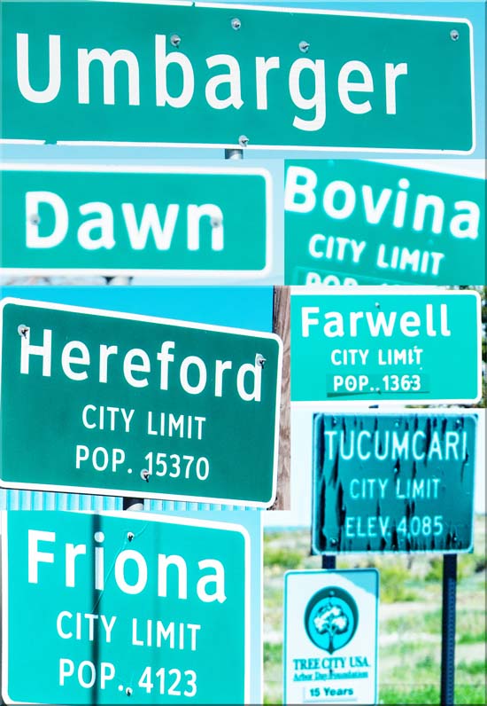 7 Town Signs